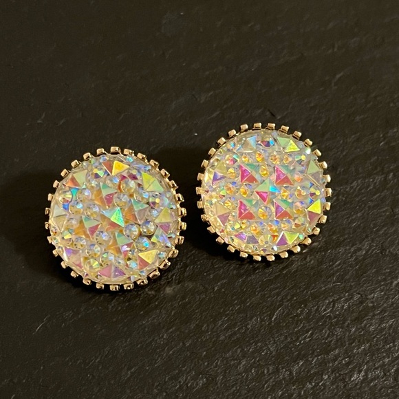 Iridescent Statement Earrings - Picture 7 of 8